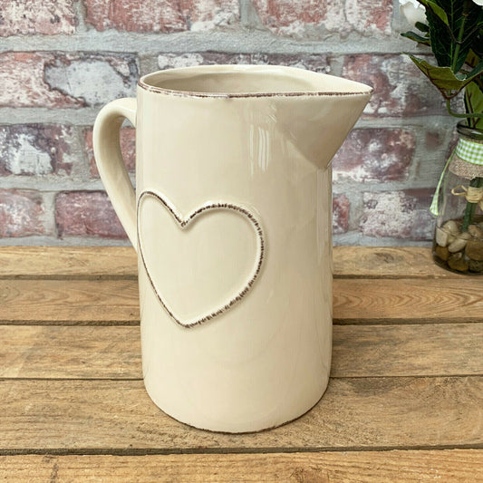 Ceramic Heart Jug Vase