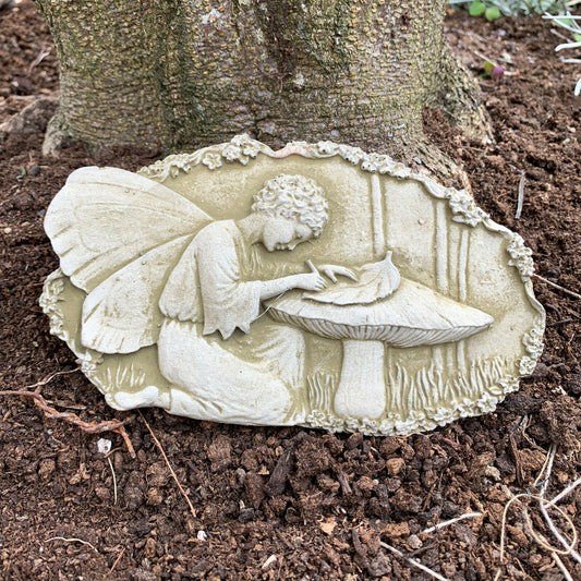 Stone Fairy Writing Wall Plaque
