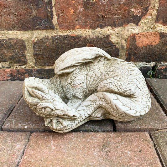 Stone Sleeping Dragon Garden Ornament 3kg
