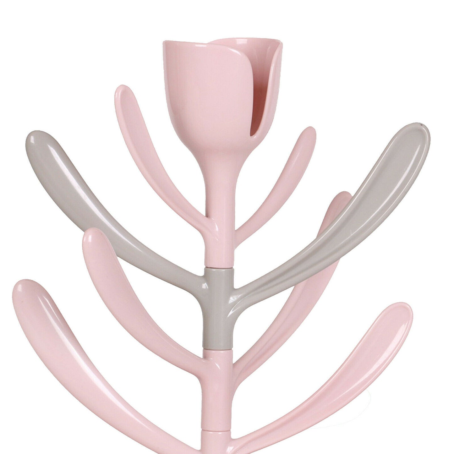 Pink Portable Baby Bottle Drainer Tree