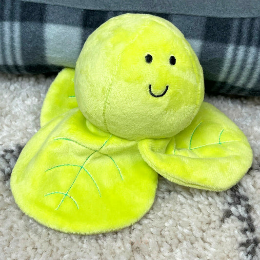 Soft Green Brussel Sprout Squeaky Dog Toy