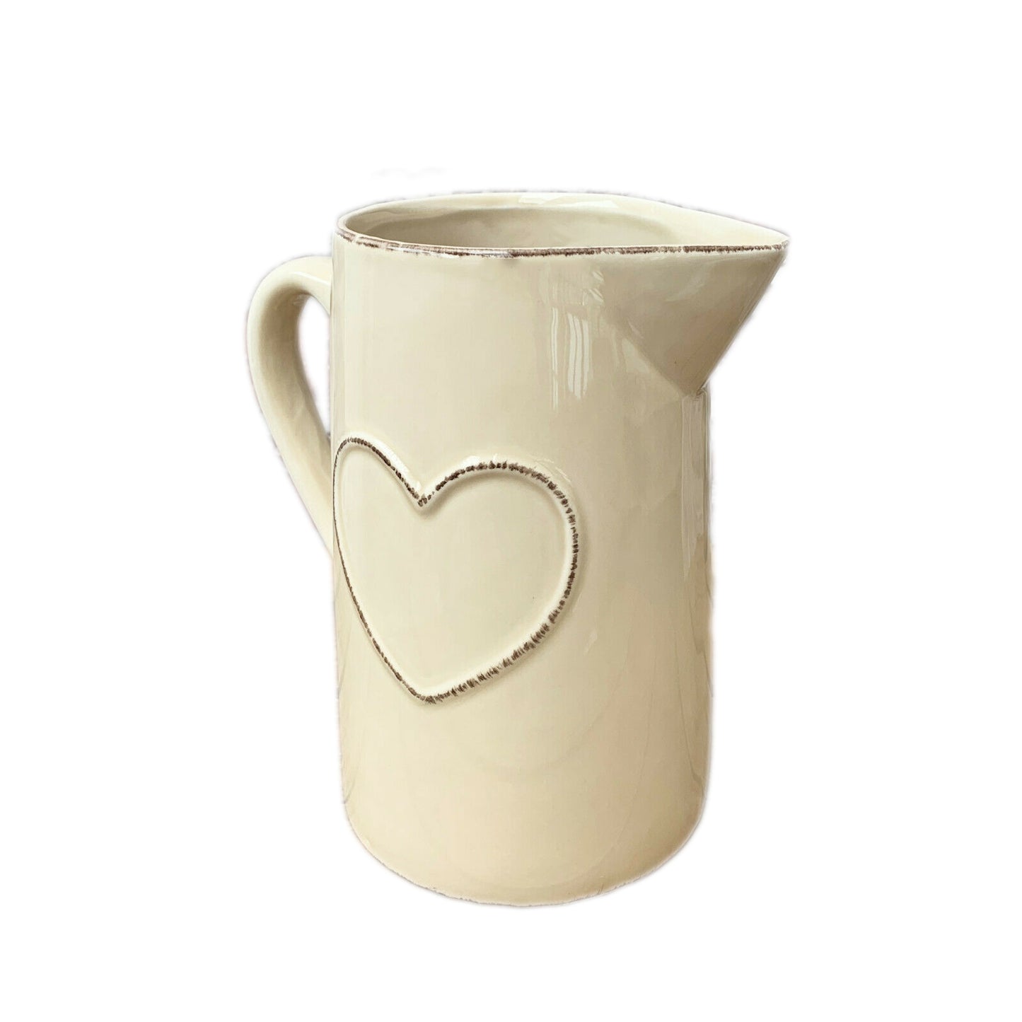 Ceramic Heart Jug Vase