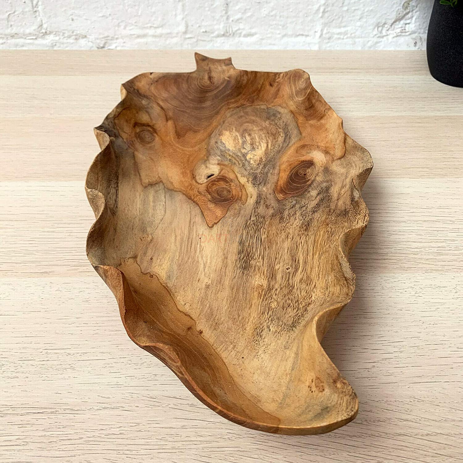 Teak Root Flat Leaf Bowl