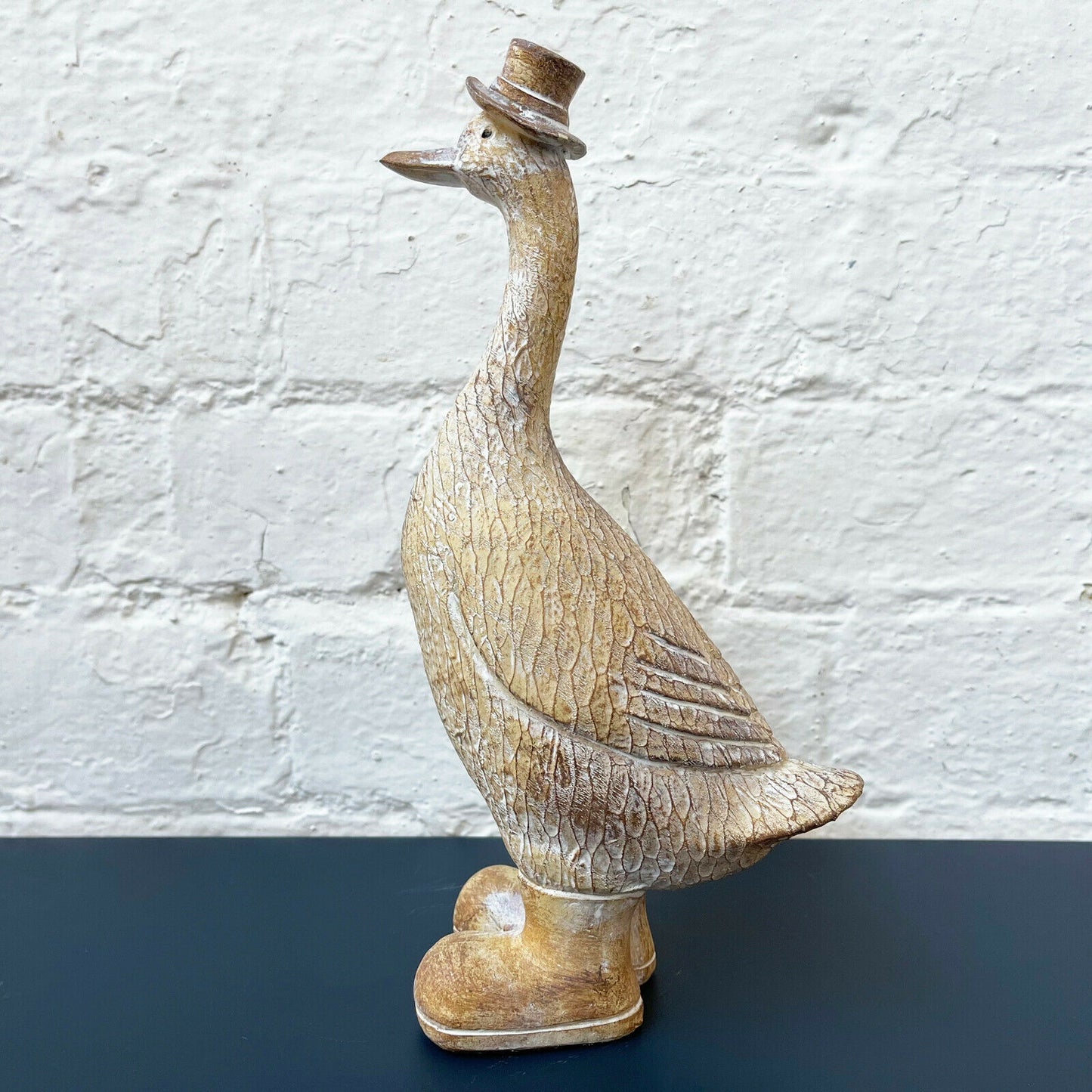 Duck With Hat Figurine Small