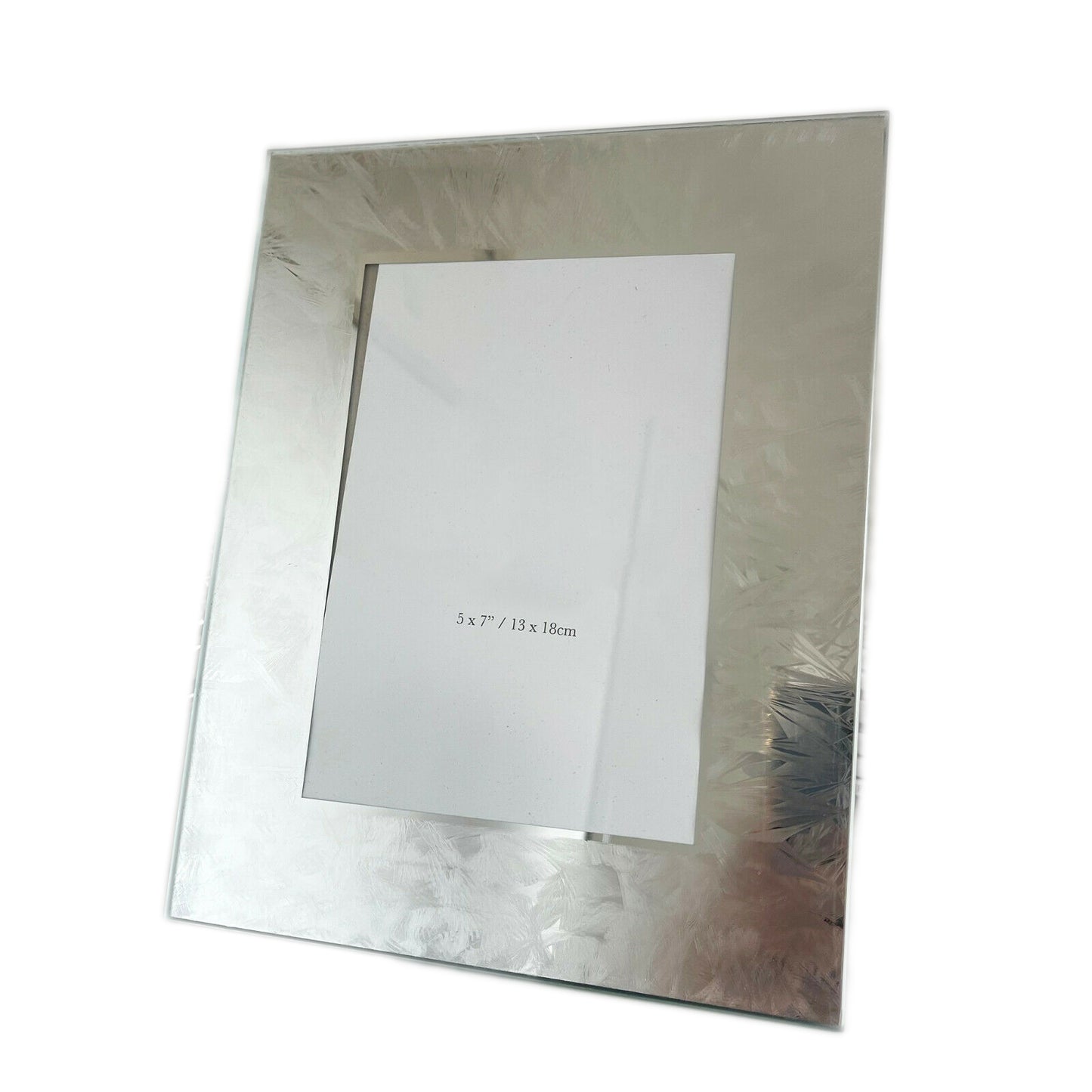 12,7 x 17,8 cm großer Bilderrahmen aus Glas mit Eiseffekt