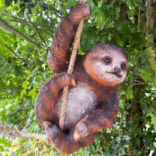 Hanging Sloth Garden Ornament 60cm