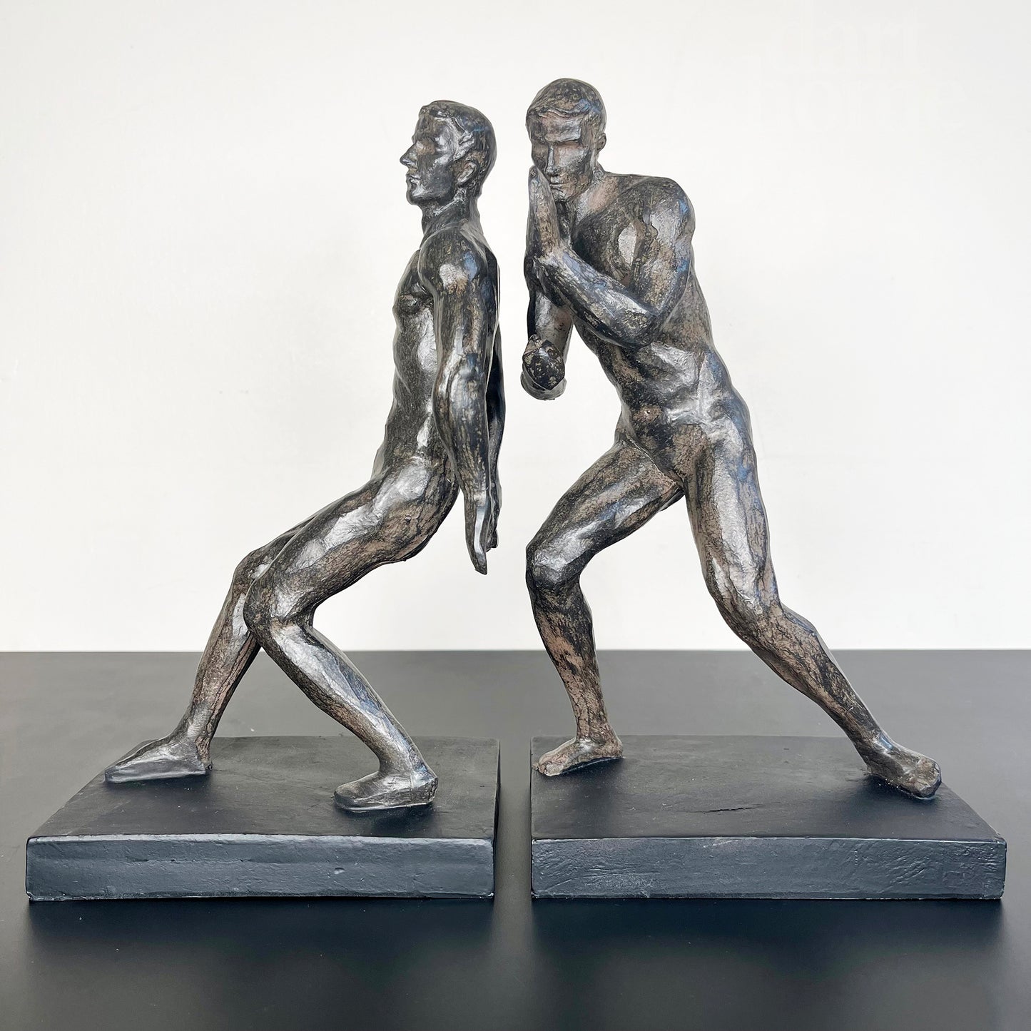 Black Strong Men Bookends