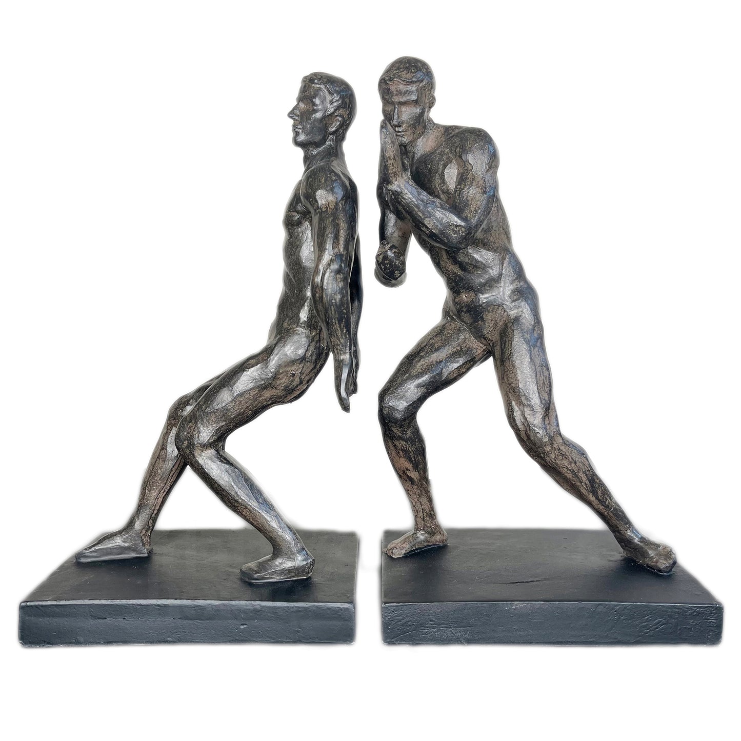 Black Strong Men Bookends