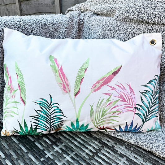 Rectangle Tropical Forest Outdoor Cushion