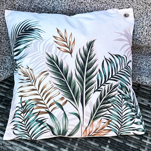 Golden Tropical Jungle Outdoor Cushion