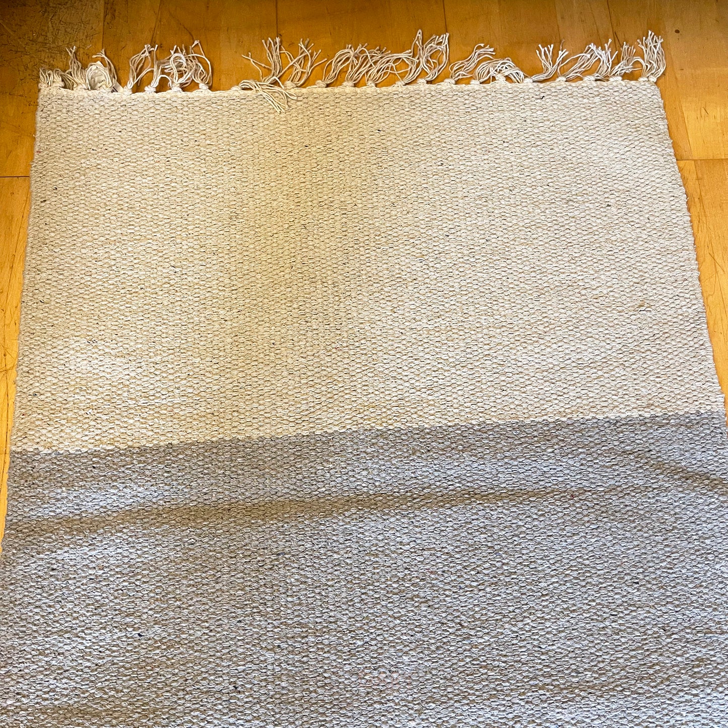 Light Grey Two Tone Rug