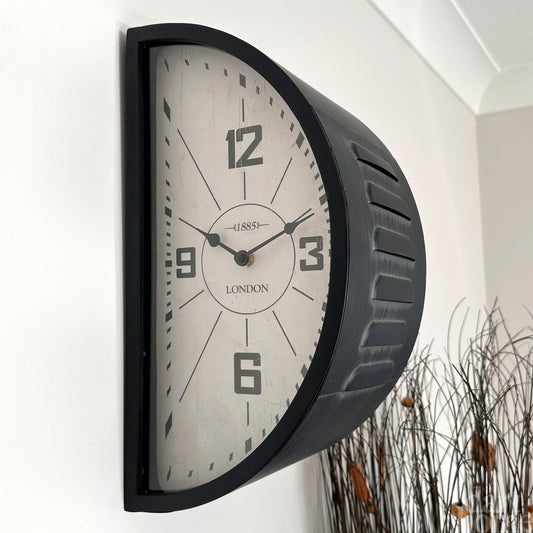 Industrial Double Sided Railway Clock