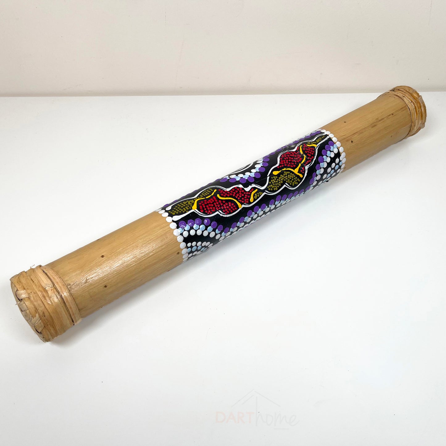 Hand Carved Wooden Dotted Rainstick 40cm