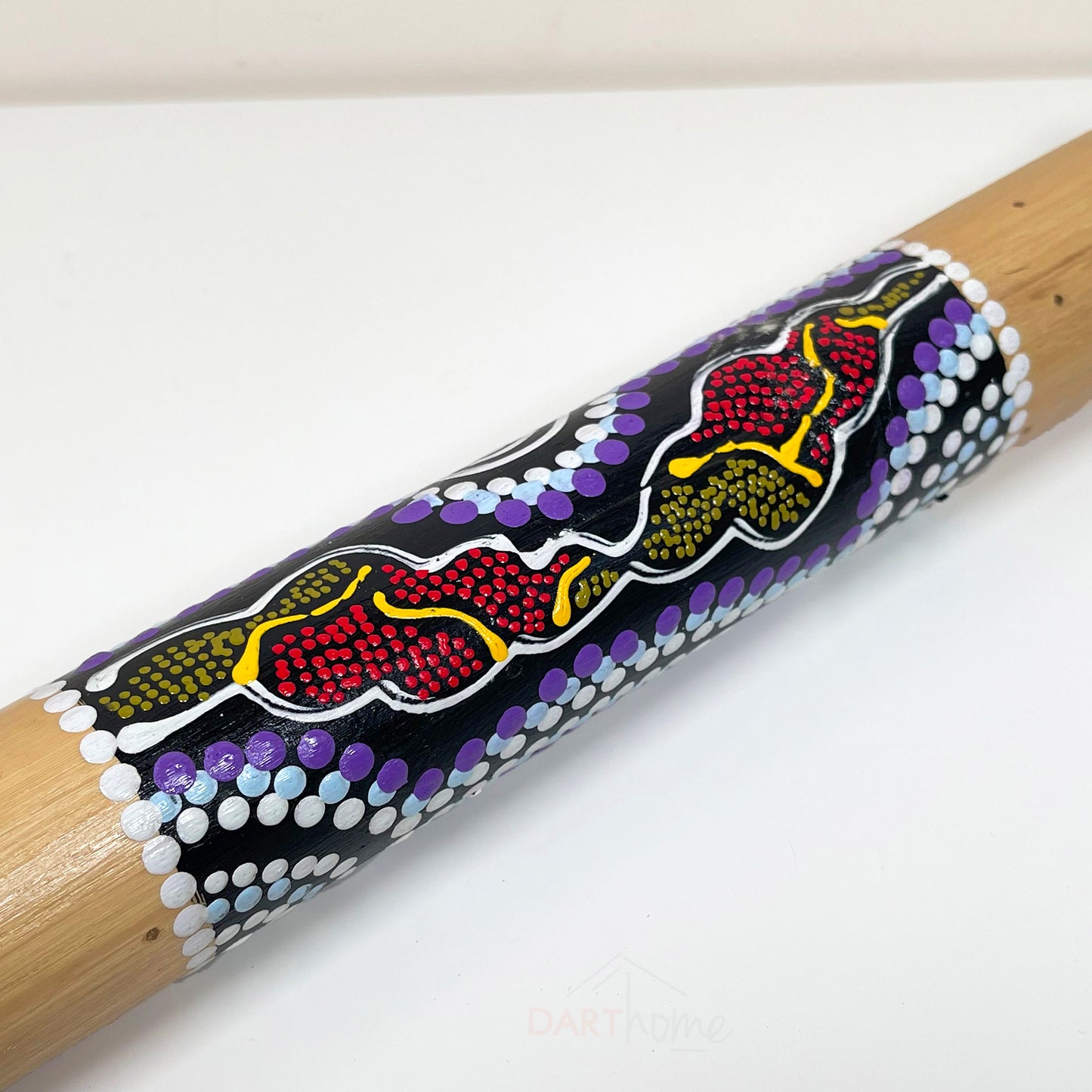 Hand Carved Wooden Dotted Rainstick 40cm