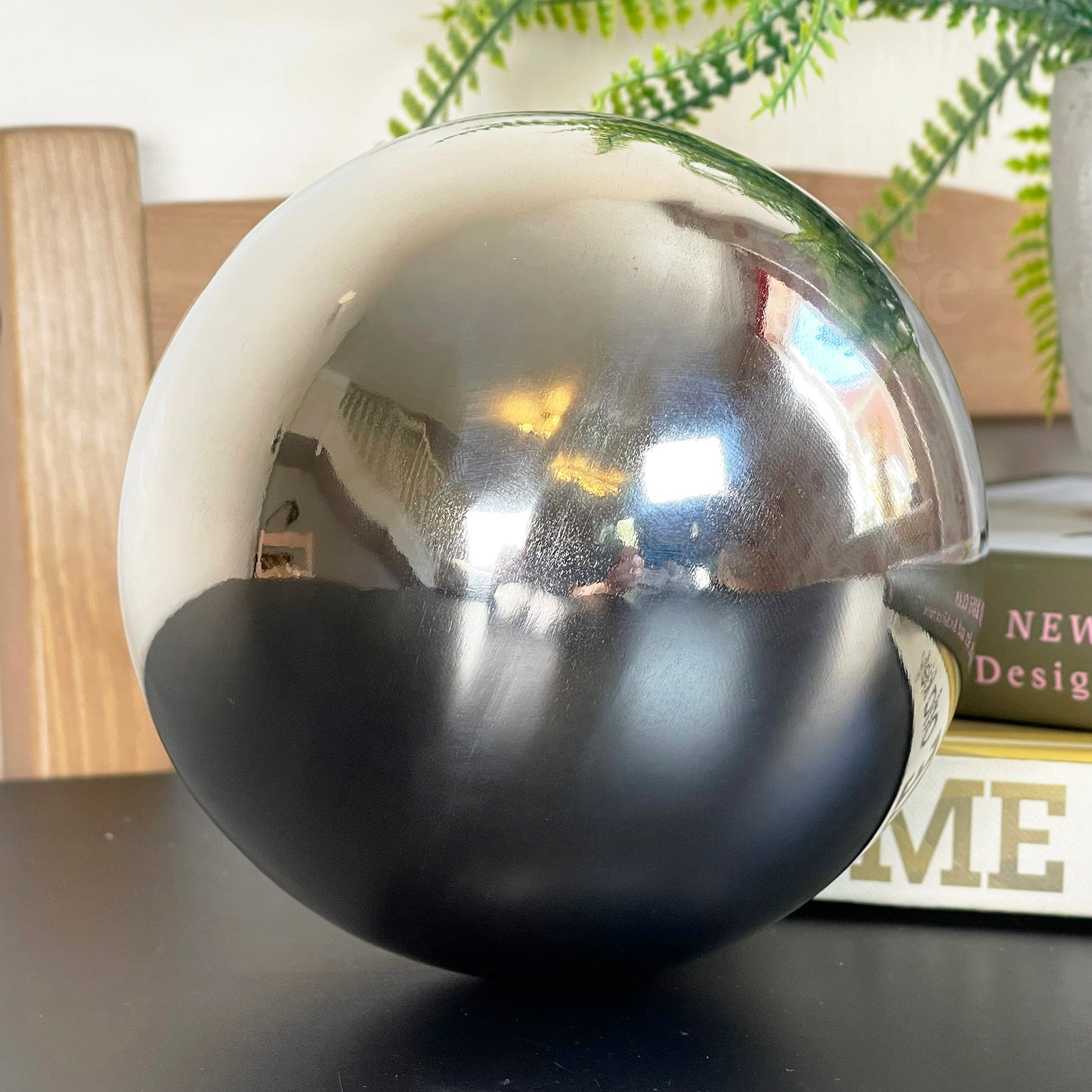 Chrome Decorative Galaxy Ball Ornament 11x11cm