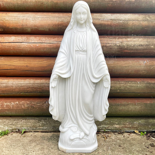 Marble Virgin Mary Garden Sculpture