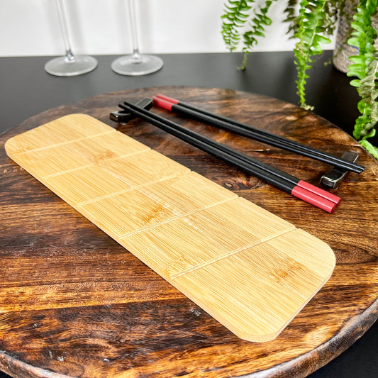 5pc Sushi Serving Set With Chopstick & Serving Board
