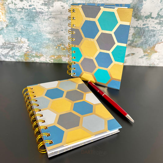 Pack Of 2 Geometric A6 Notebooks