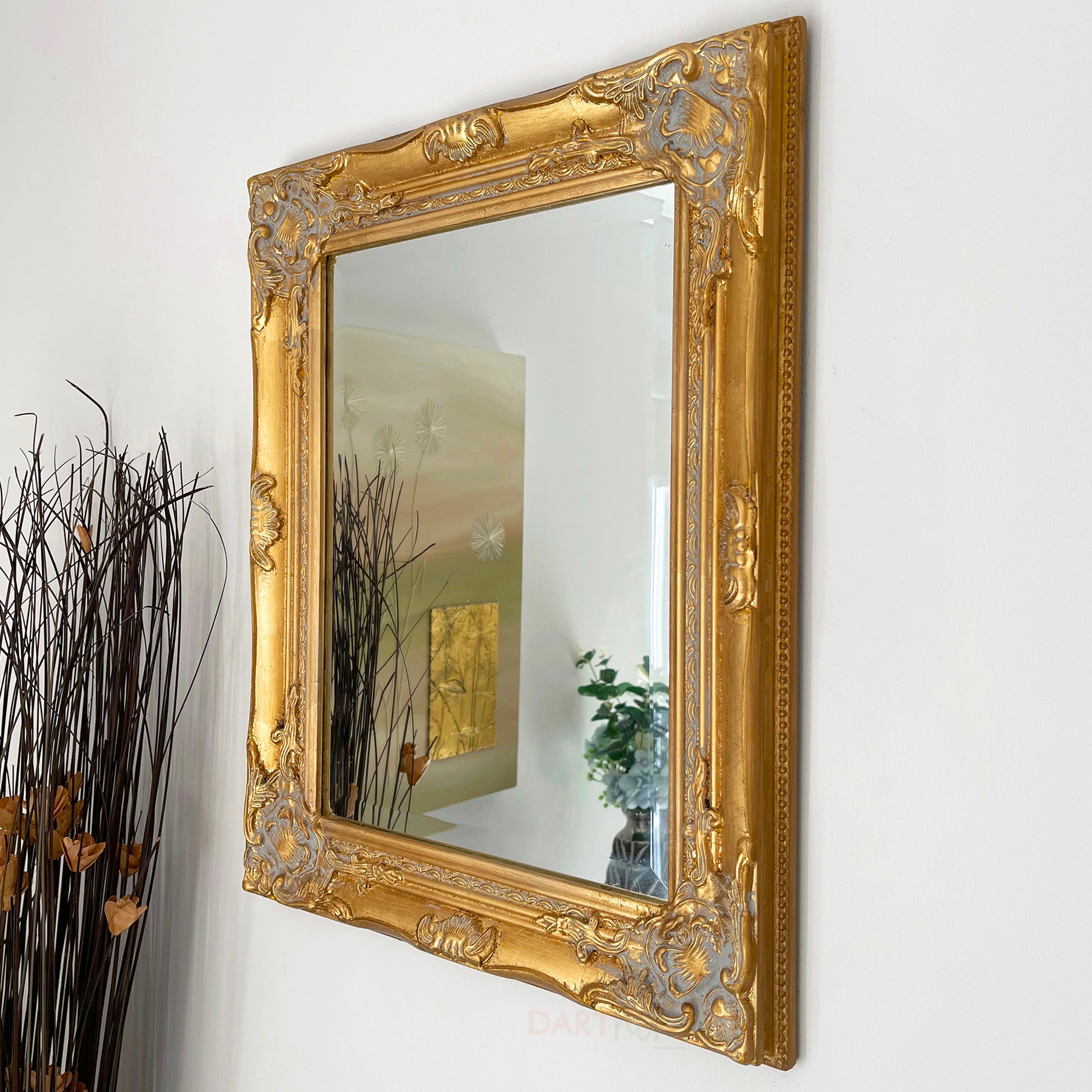 Large Gold Baroque Rococo Wall Mirror