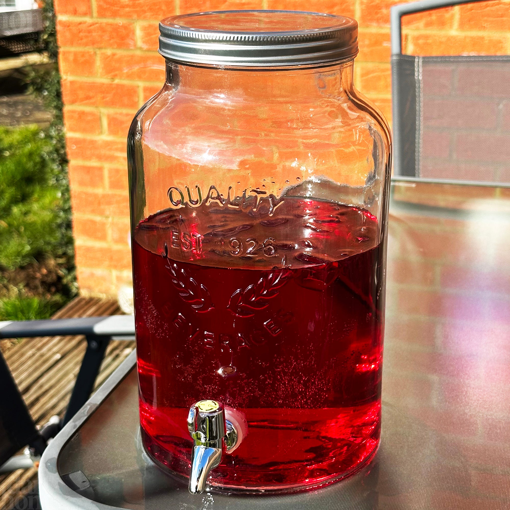 Darthome 5,5L Getränkespender aus Glas