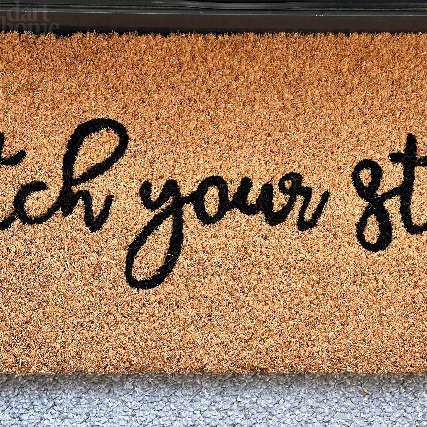 Watch Your Step Typography Door Mat 75x25cm