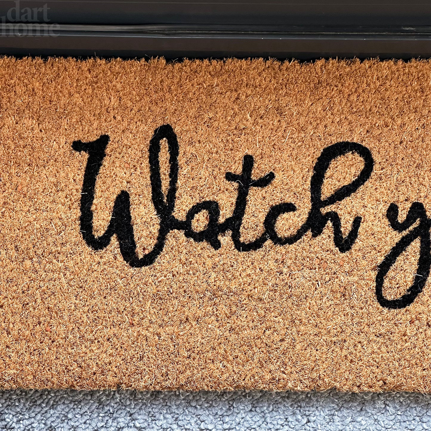 Watch Your Step Typography Door Mat 75x25cm
