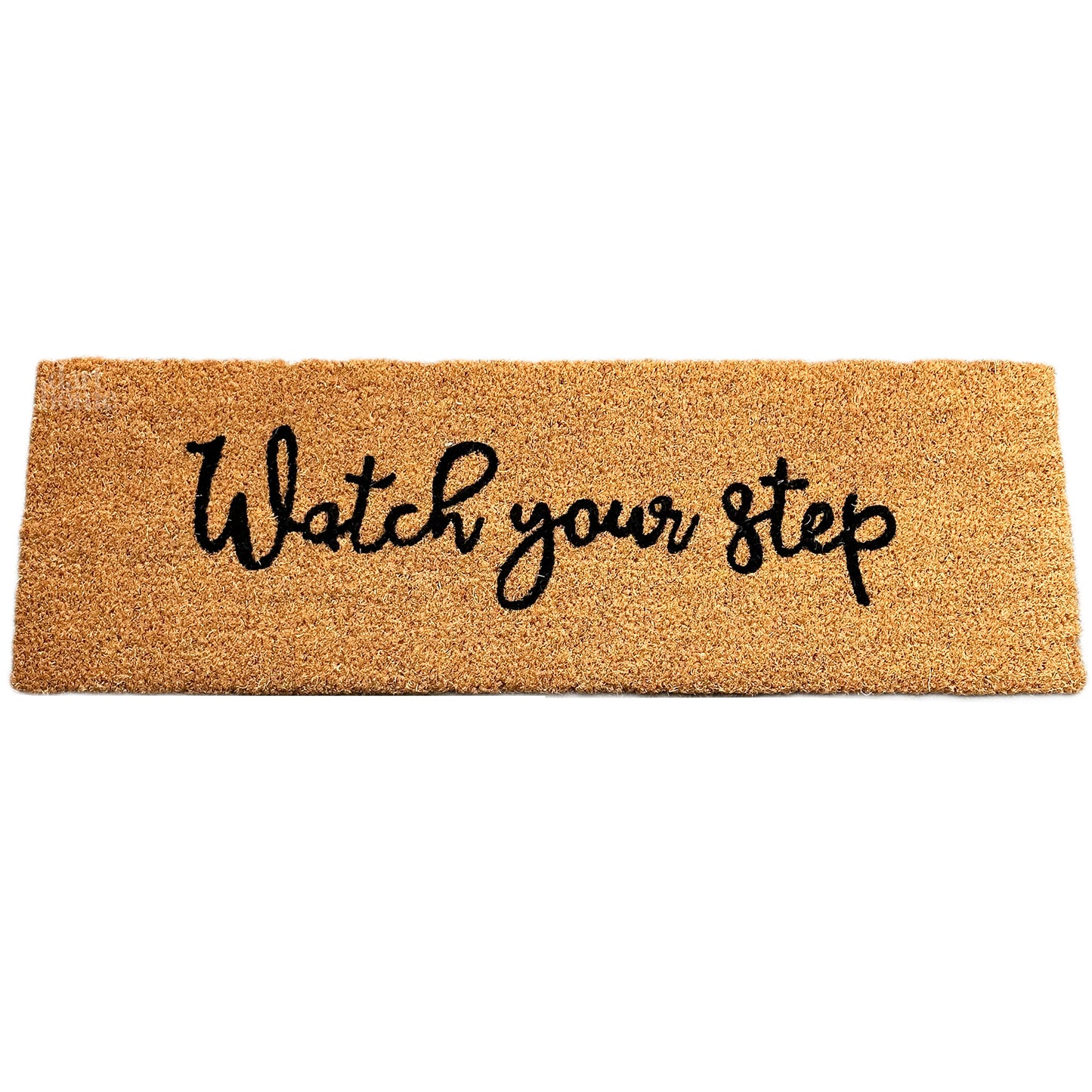 Watch Your Step Typography Door Mat 75x25cm