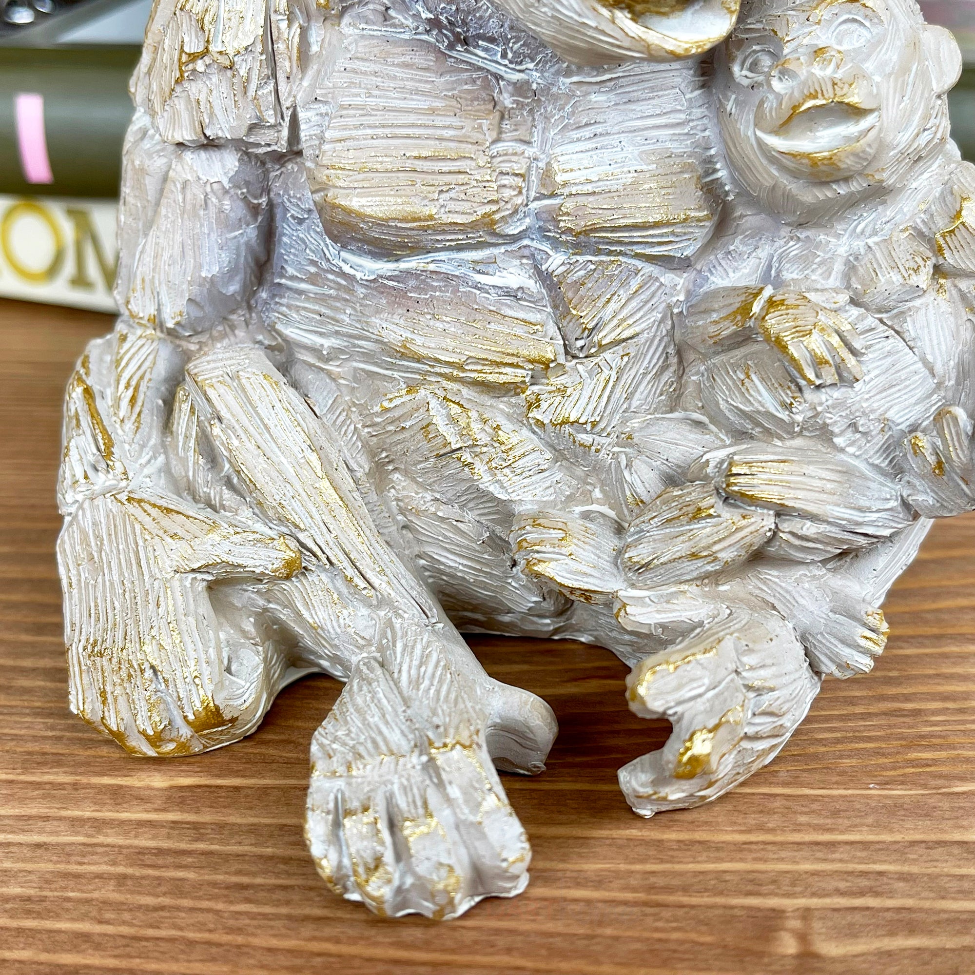 Driftwood Gorilla & Baby Ornament