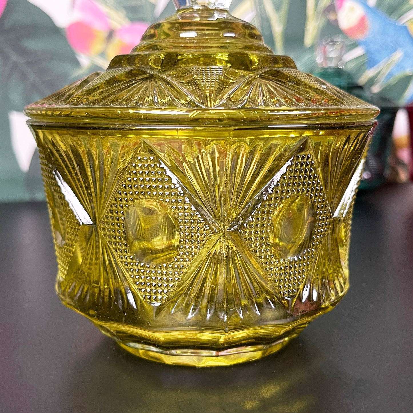 Eclectic Jewelled Glass Trinket Pots