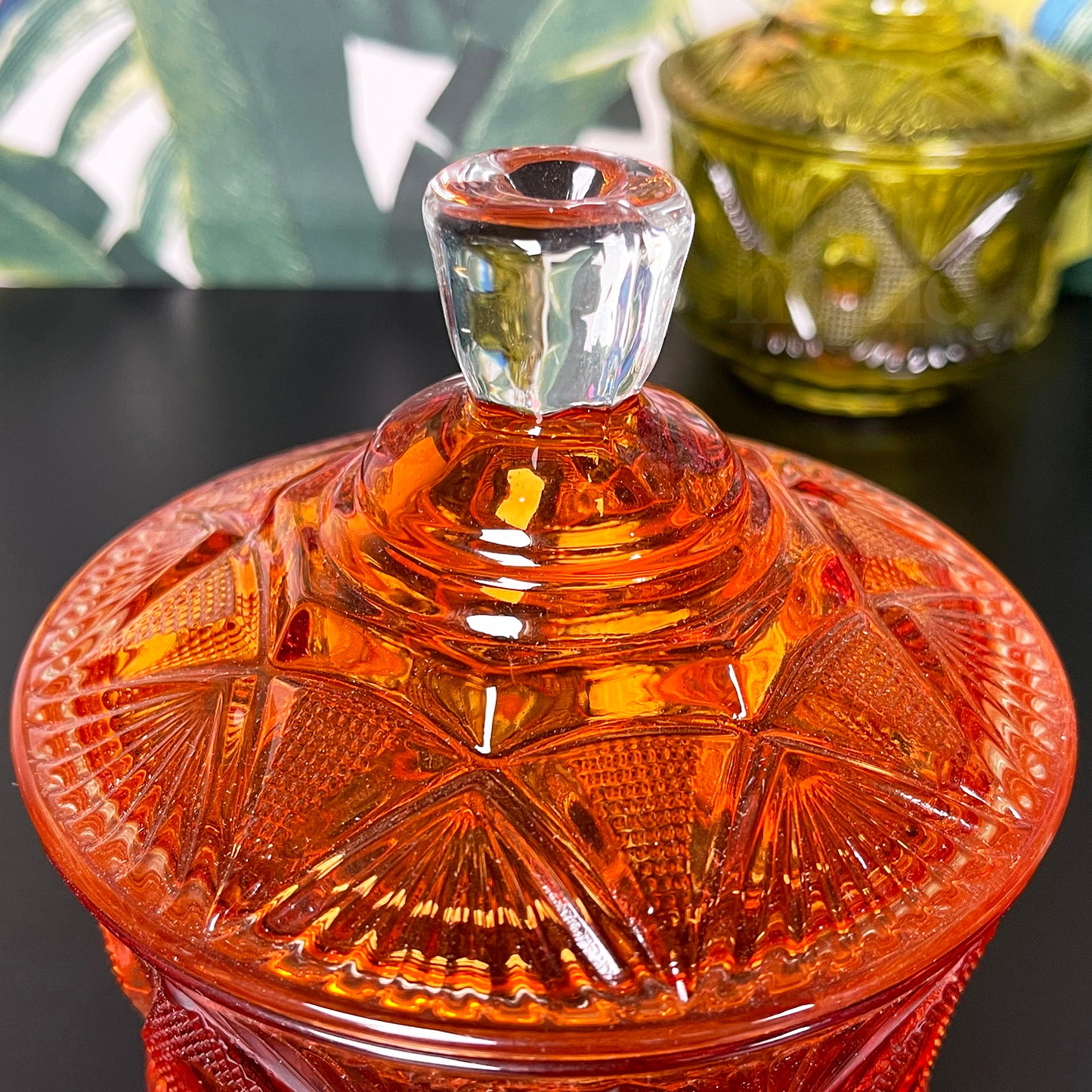 Eclectic Jewelled Glass Trinket Pots