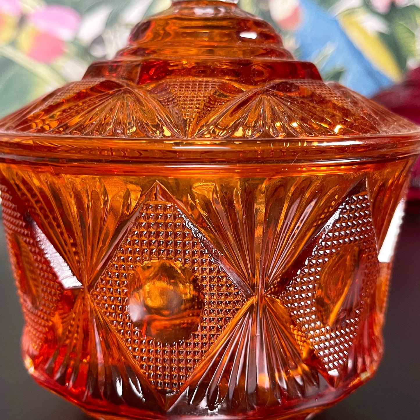 Eclectic Jewelled Glass Trinket Pots