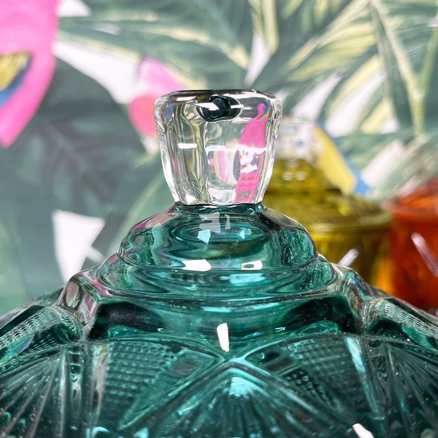 Eclectic Jewelled Glass Trinket Pots