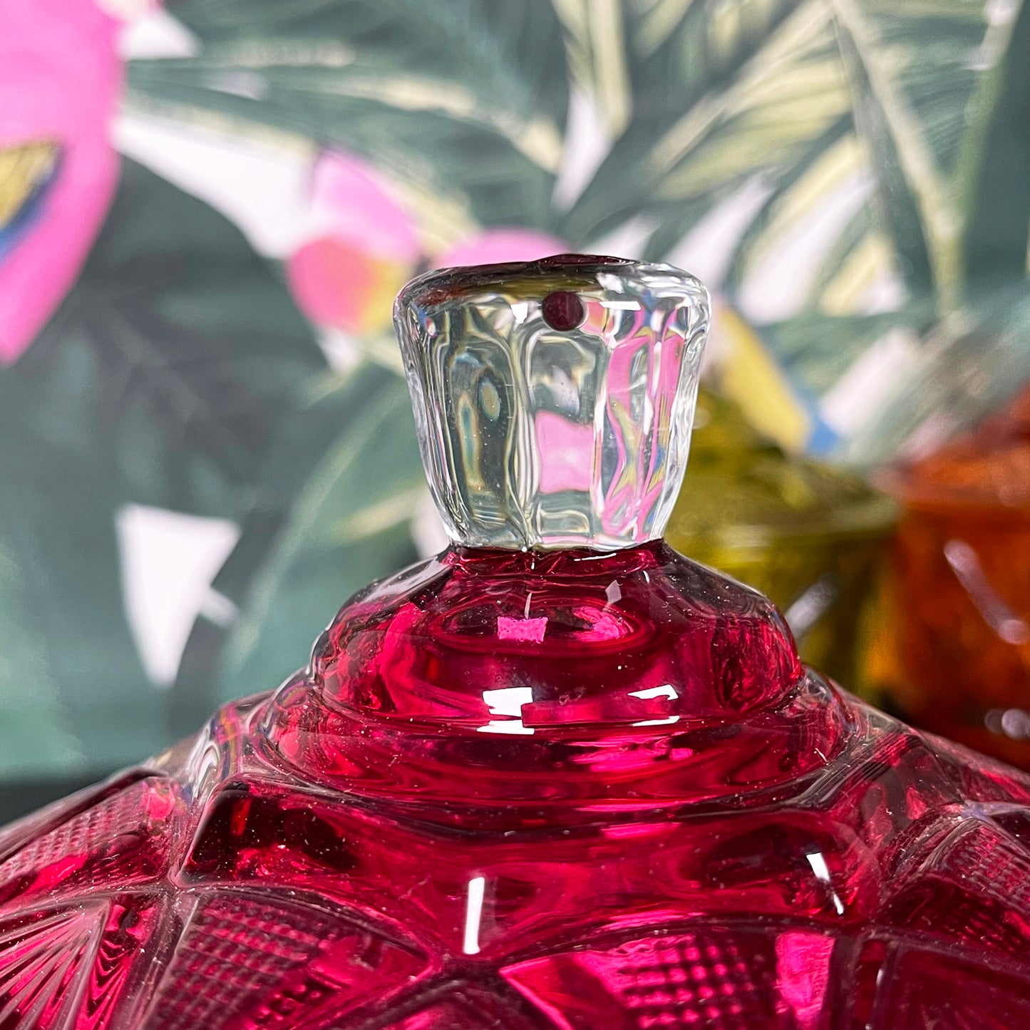 Eclectic Jewelled Glass Trinket Pots