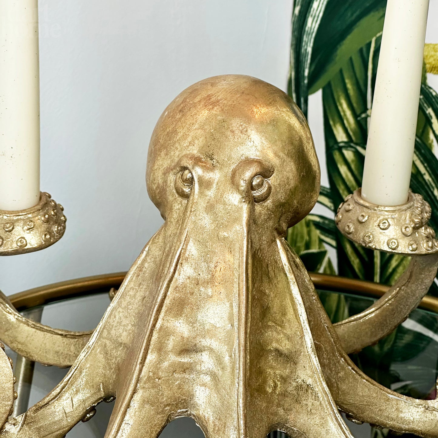 Gold Ollie Octopus Candlestick Holder