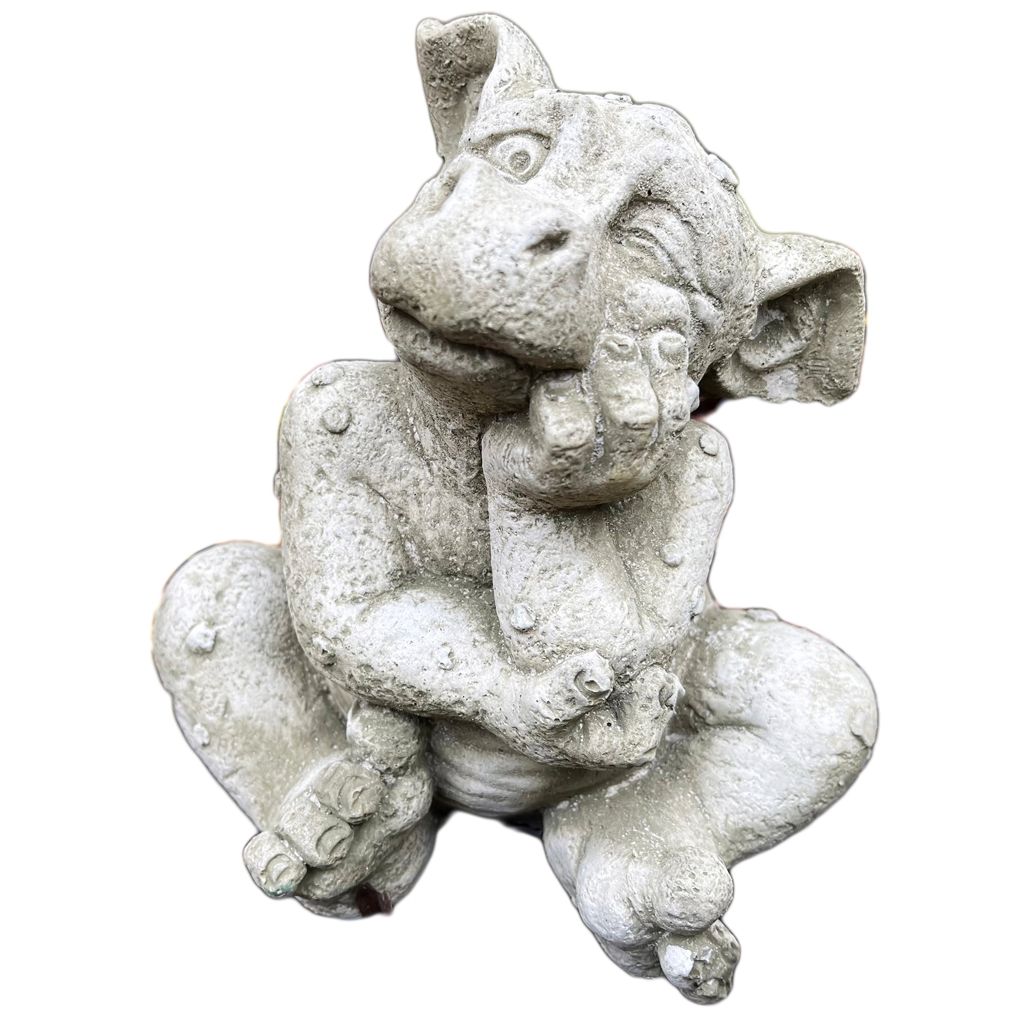 Stone Resting Dragon Statue