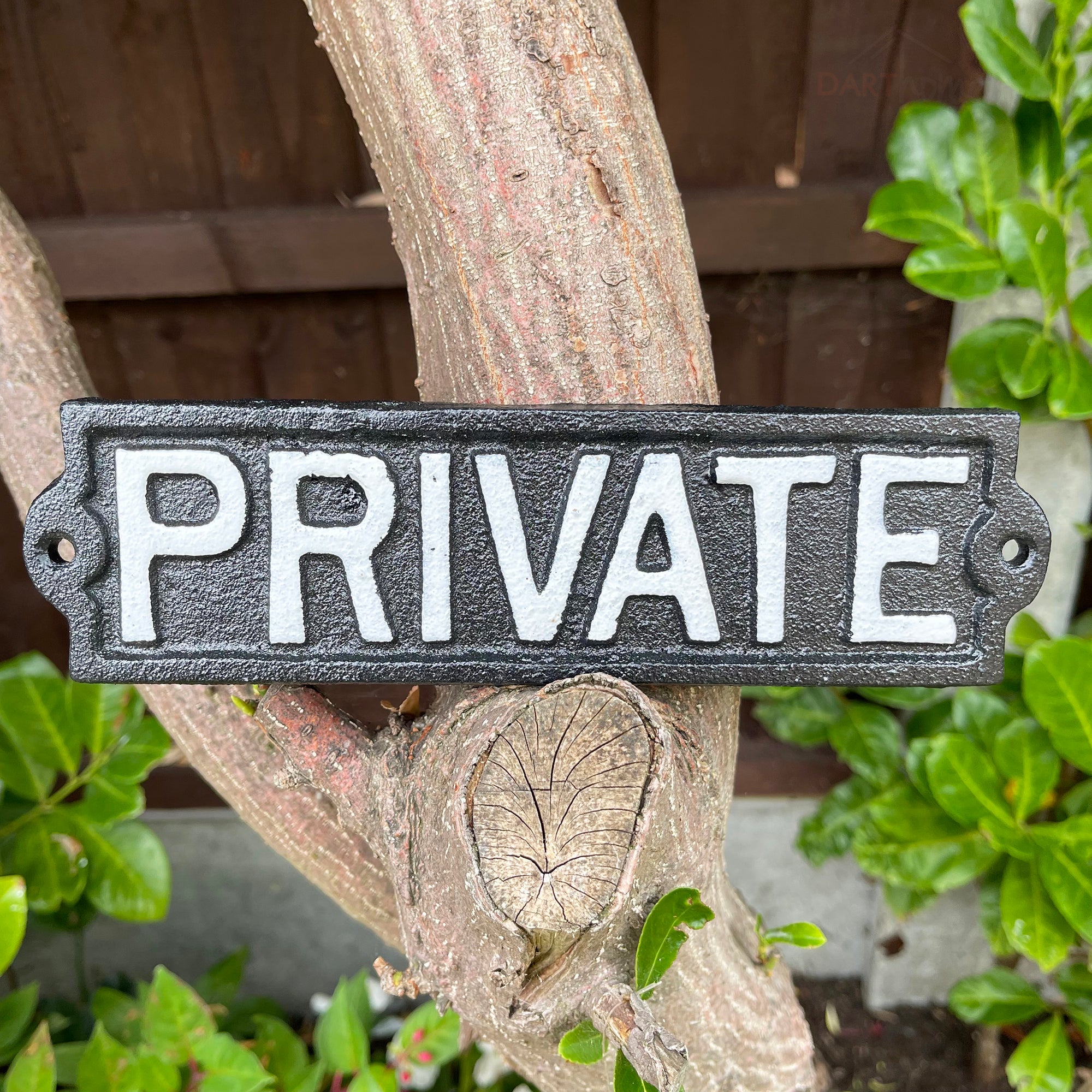 Darthome Black Cast Iron Private Sign darthome-black-cast-iron-private-sign