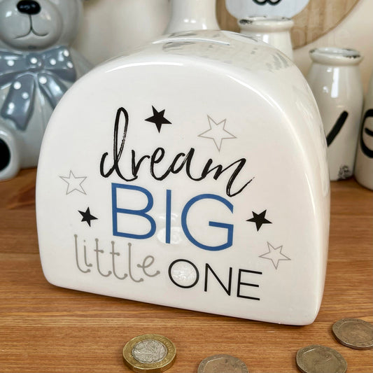 Ceramic Moneybox Dream Big Little One
