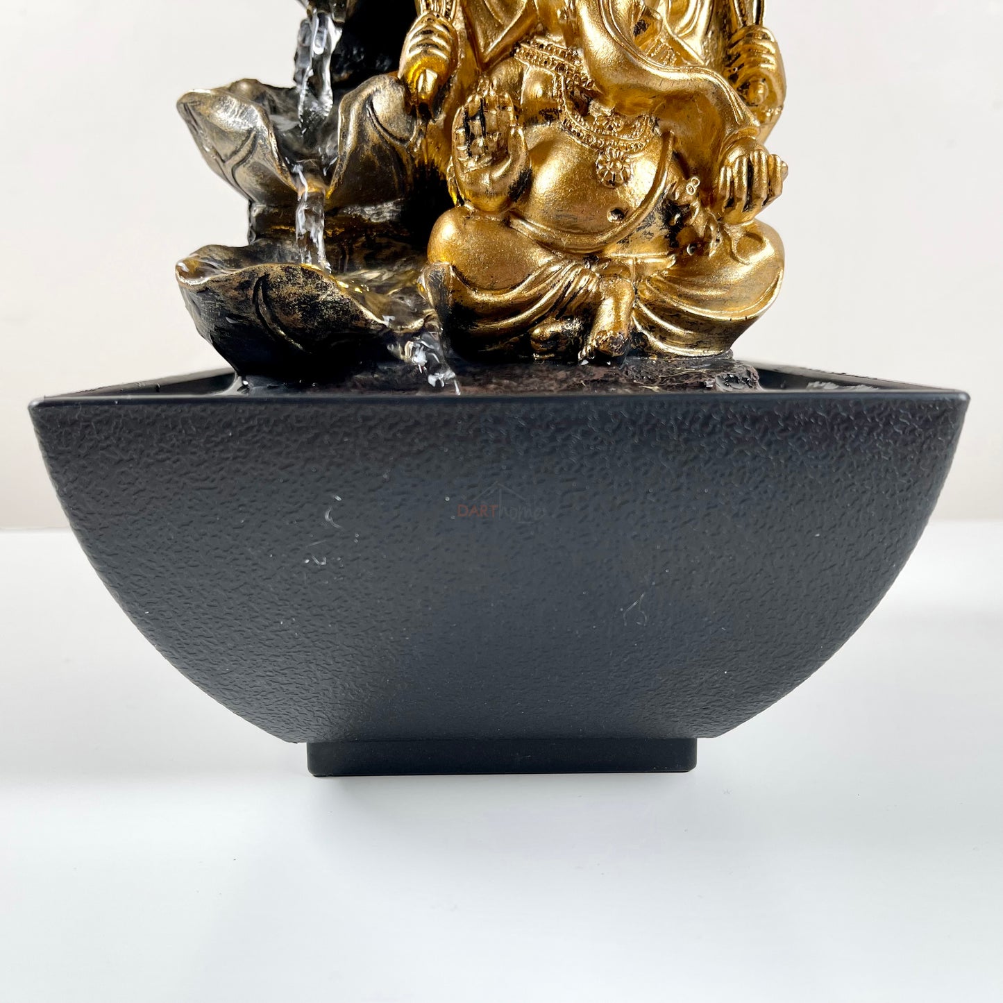 Gold Ganesh LED Indoor Water Fountain 18cm