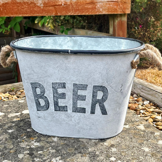 Galvanised Beer Bucket