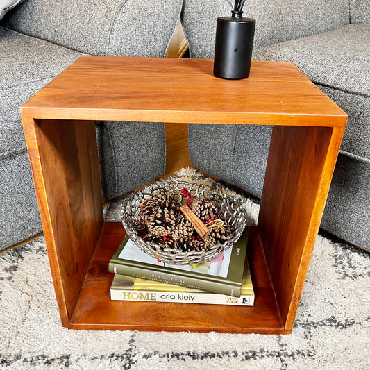 Indian Mango Wood End Table