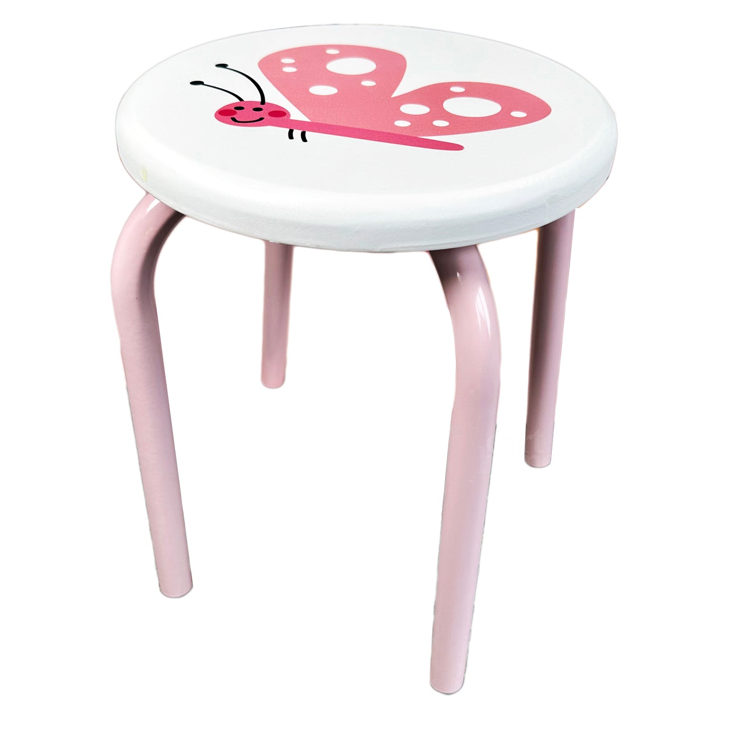 Pink Butterfly Childrens Stool