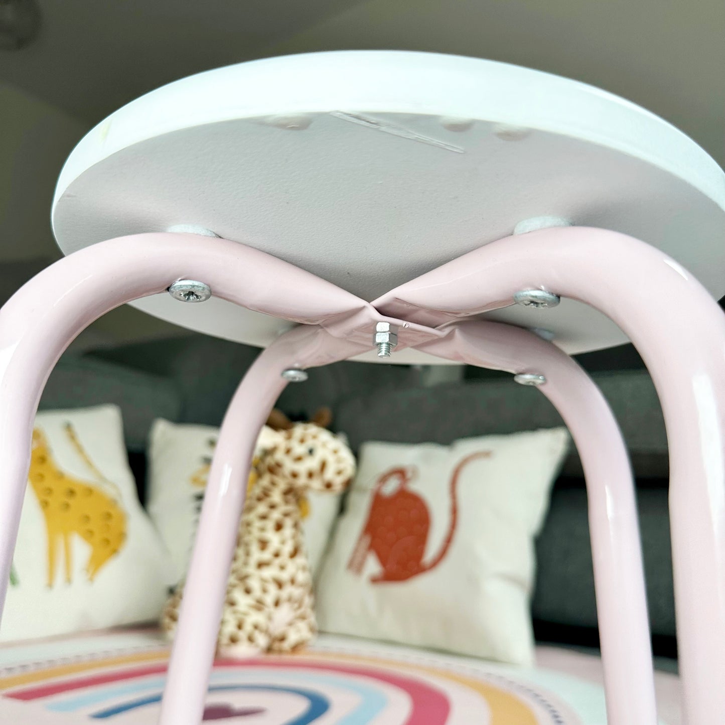 Pink Butterfly Childrens Stool