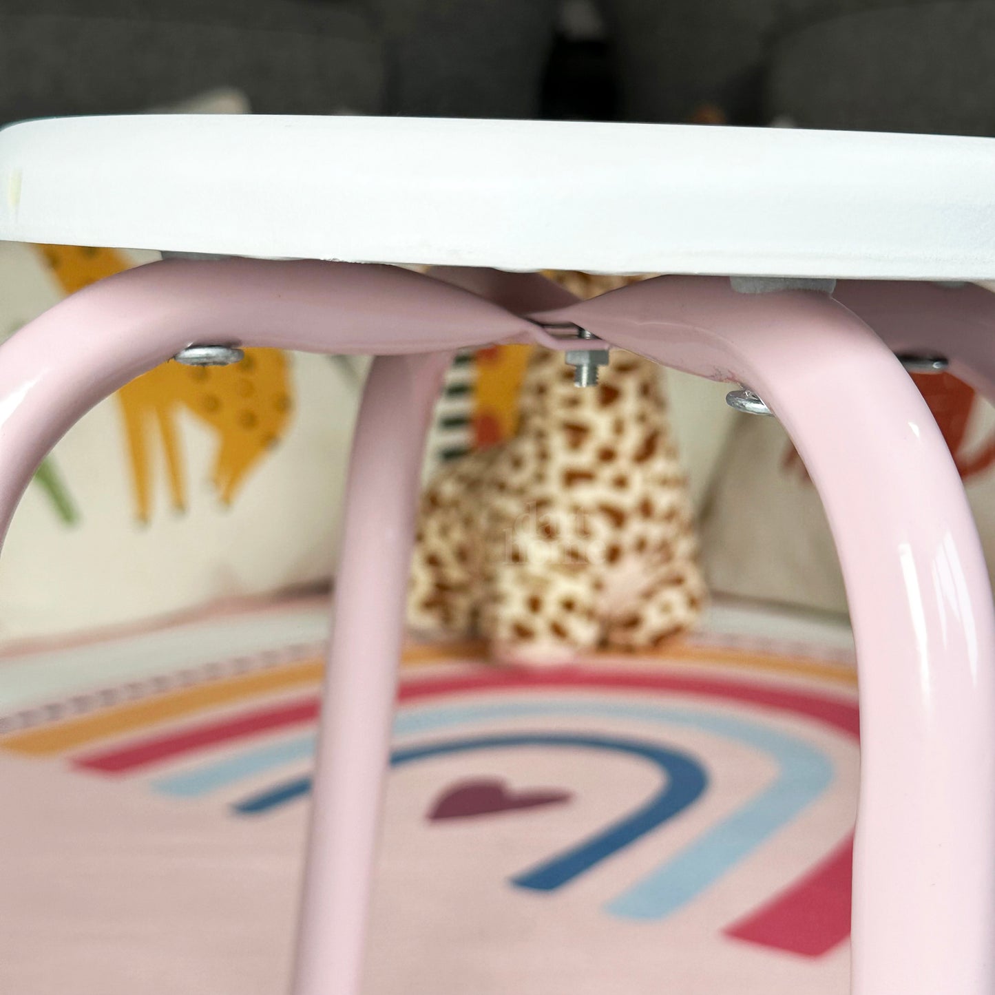 Pink Butterfly Childrens Stool