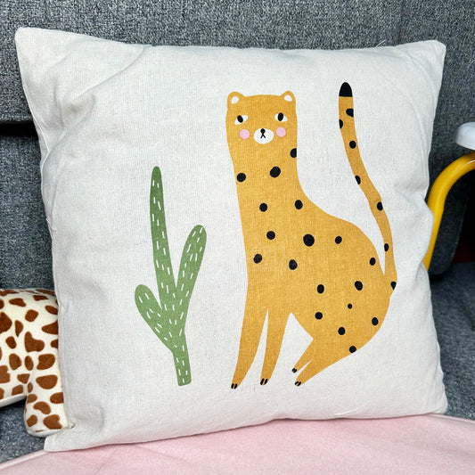 Safari Childrens Cushion - Cheetah