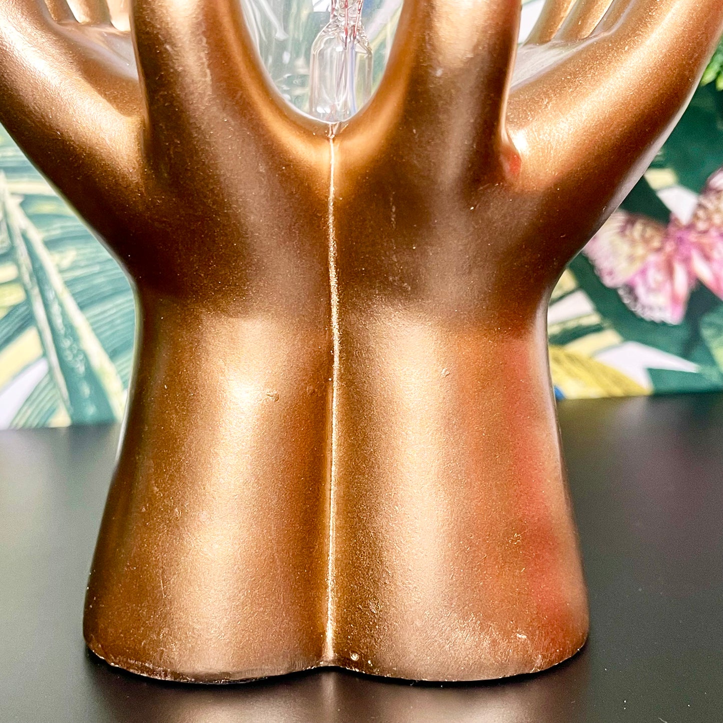 Golden Hands Shadeless Globe Table Lamp