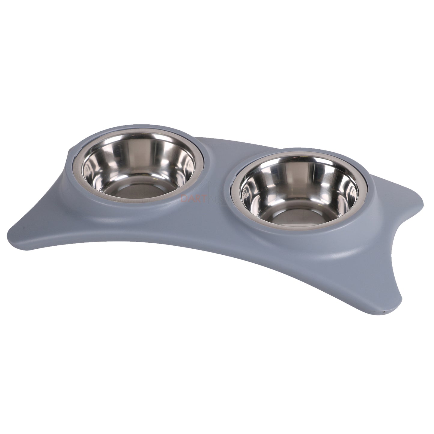 Farbige Doppelnäpfe für Tierfutter und Wasser, erhöhter Ständer, 40 cm