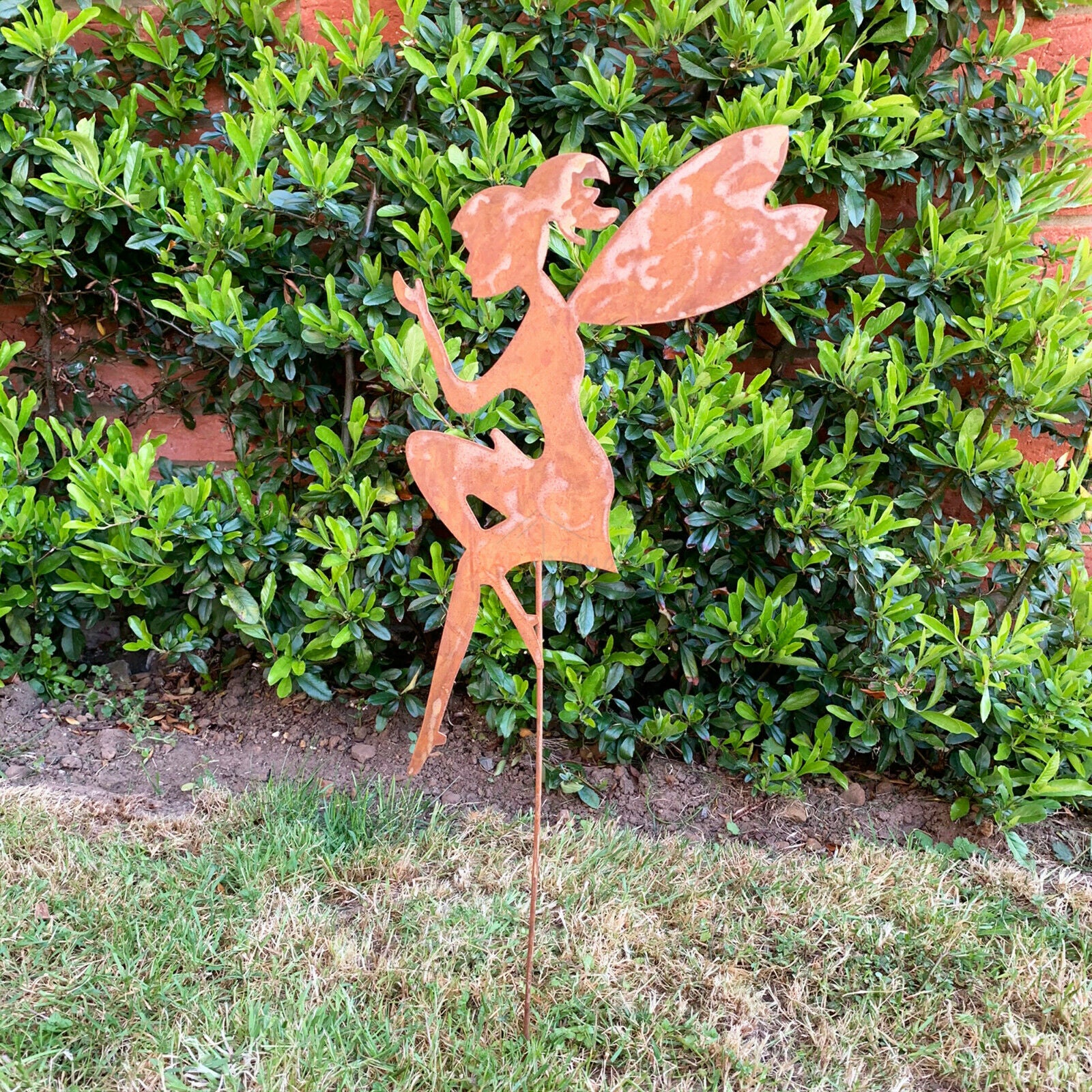 Rusty Fairy Garden Stake