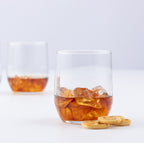 Set Of 4 Lowball Tulip Mixer Glasses 29cl