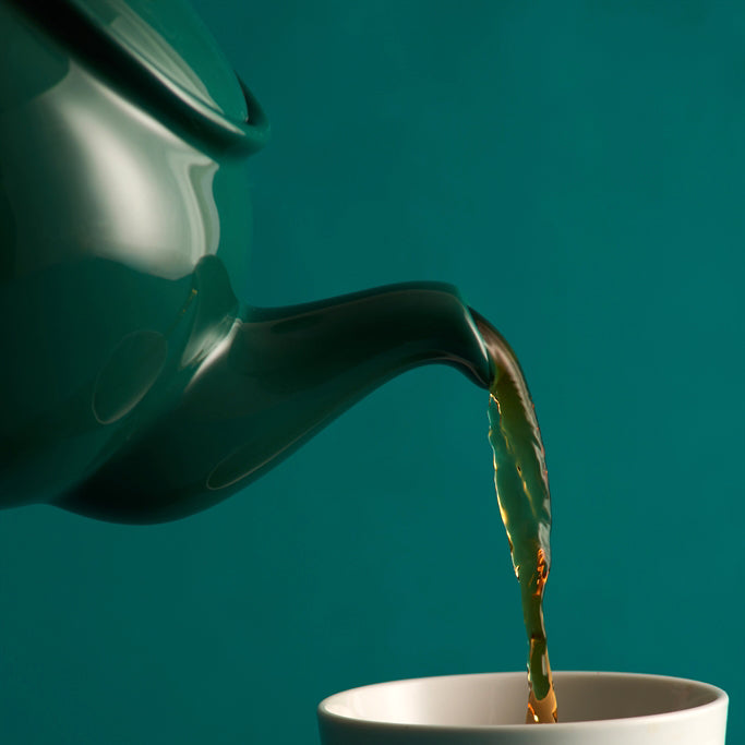 Emerald Green Stoneware 6 Cup Teapot