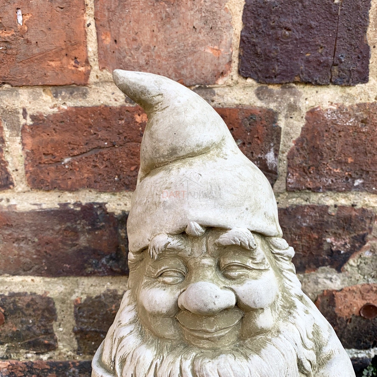Stone Jolly Gnome Garden Sculpture